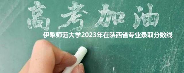 伊犁师范大学2023年在陕西省专业录取分数线