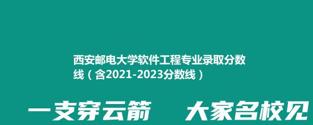 2023西安邮电大学软件工程专业录取分数线(含2022-2023历年分数)