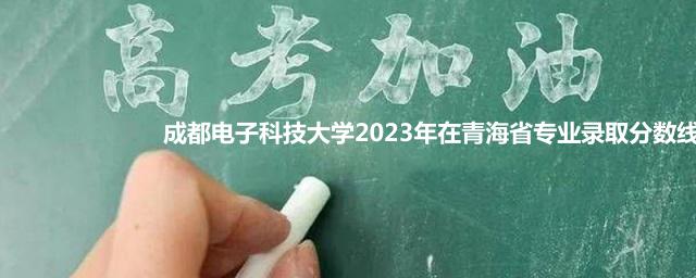 成都电子科技大学2023年在青海省专业录取分数线